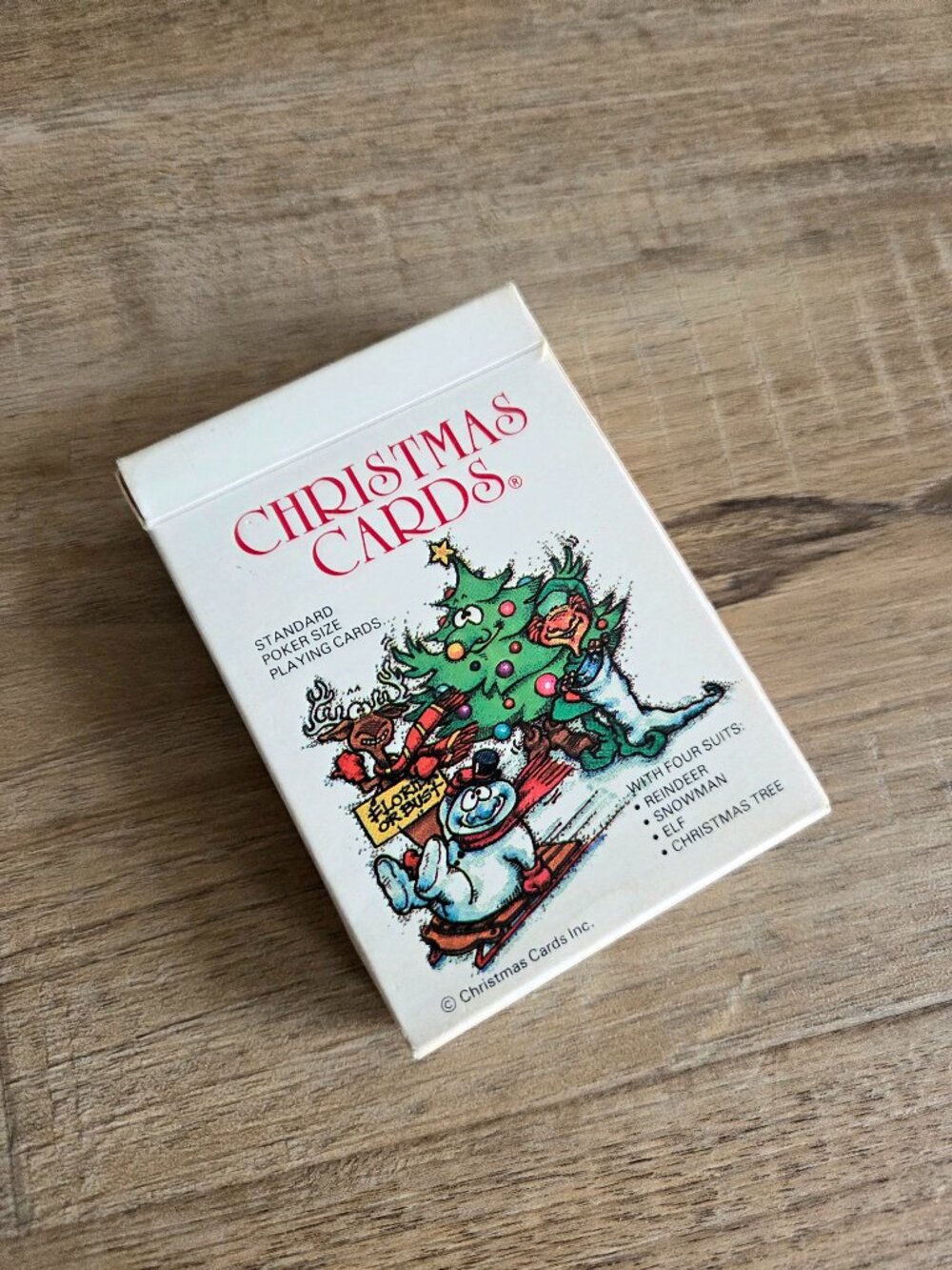 Vintage 1986 Deck of Holiday Playing Cards by Christmas Cards
